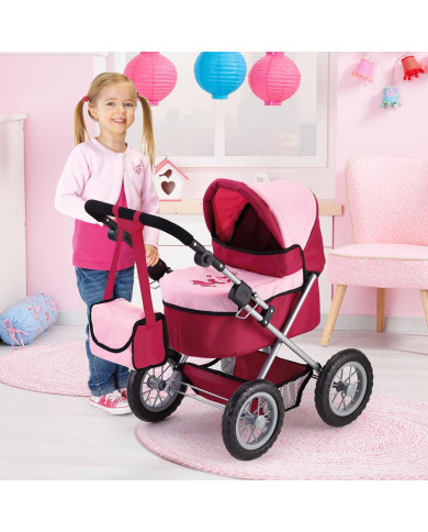 BAYER DESIGN LĖLIŲ VEŽIMĖLIS TRENDY, PINK
