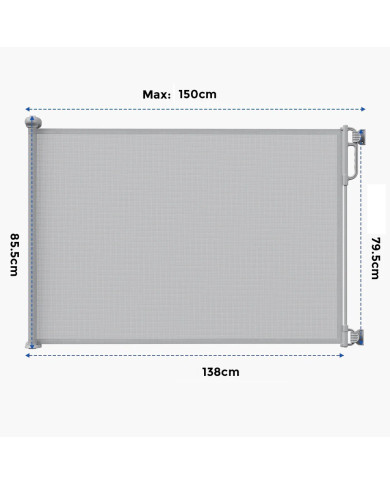 MOMCOZY SAUGOS VARTELIAI, GREY, ANGAI IKI 140 cm