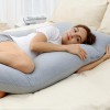 MOMCOZY MULTIFUNKCINĖ NĖŠČIOSIOS PAGALVĖ SU VĖSINANČIU AUDINIU, U FORMOS