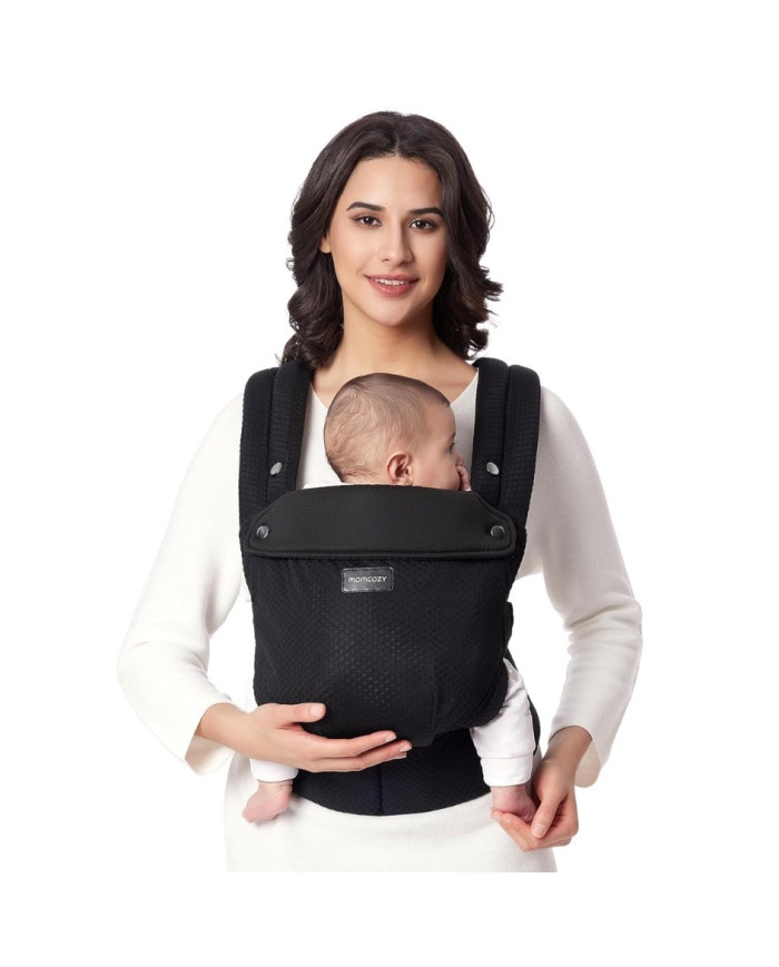 MOMCOZY ERGONOMINĖ KŪDIKIŲ NEŠIOKLĖ SU TINKLELIU, JUODA