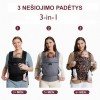 MOMCOZY ERGONOMINĖ KŪDIKIŲ NEŠIOKLĖ, PILKA