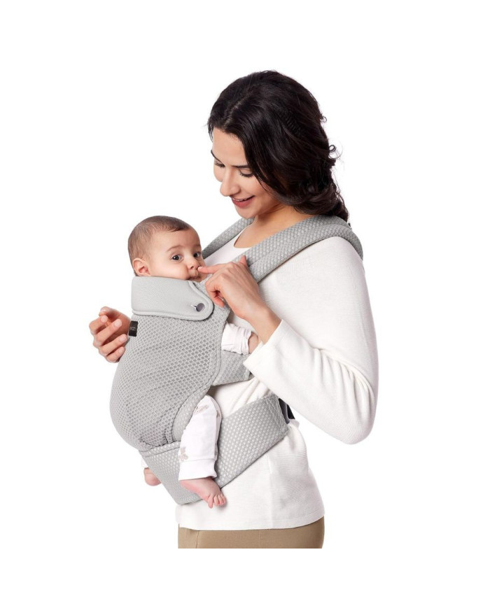 MOMCOZY ERGONOMINĖ KŪDIKIŲ NEŠIOKLĖ SU TINKLELIU, PILKA