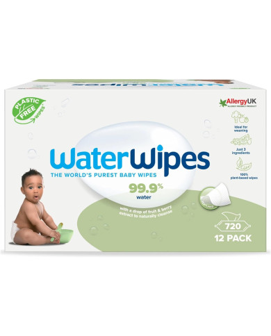 WATERWIPES LÕHNATUD NIISKED SALVRÄTIKUD 12 PAKKI, IGAS 60 TK, SENSITIVE