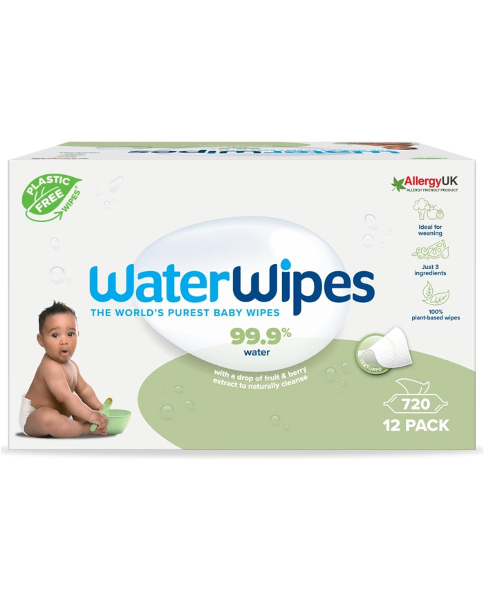 WATERWIPES LÕHNATUD NIISKED SALVRÄTIKUD 12 PAKKI, IGAS 60 TK, SENSITIVE