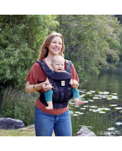 ERGOBABY OMNI BREEZE KANDEKOTT, ONYX BLOOMS