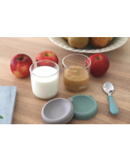 BEABA 2 TK KLAASPURKIDE KOMPLEKT (250 ML), SAGE GREEN/GREY