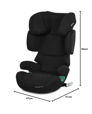 CYBEX SOLUTION X I-FIX AUTOTURVATOOL 15–36 KG, PURE BLACK