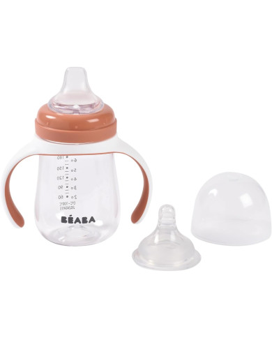BEABA ÕPPETASS-PUDEL 2IN1, 210 ML, TERRACOTTA