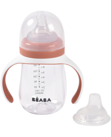 BEABA ÕPPETASS-PUDEL 2IN1, 210 ML, TERRACOTTA