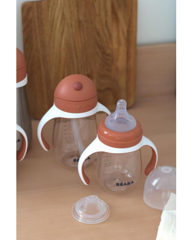 BEABA ÕPPETASS-PUDEL 2IN1, 210 ML, TERRACOTTA