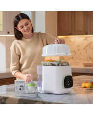 MOMCOZY LUTIPUDELITE PESUMASIN KLEANPAL PRO STERILISEERIMIS- JA KUIVATAMISFUNKTSIOONIGA
