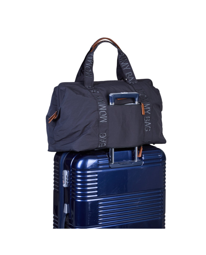 CHILDHOME SUUR EMADE KOTT MOMMY BAG SIGNATURE URBAN DARK GREY