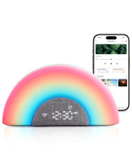 MOMCOZY VALGE MÜRA SEADE-ÄRATUSKELL DREAMSYNC™ VIKERKAAREVALGUSEGA, GREY
