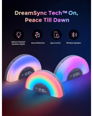 MOMCOZY VALGE MÜRA SEADE-ÄRATUSKELL DREAMSYNC™ VIKERKAAREVALGUSEGA, GREY