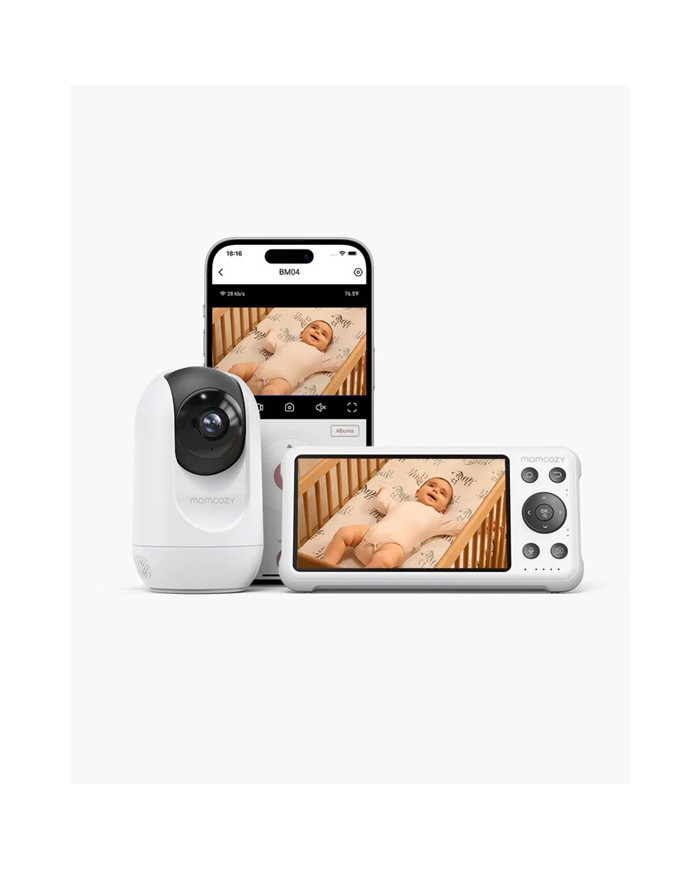 MOMCOZY SMART 5-TOLLINE VIDEOBEEBIMONITOR BM04 WIFI-FUNKTSIOONIGA