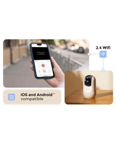 MOMCOZY SMART 5-TOLLINE VIDEOBEEBIMONITOR BM04 WIFI-FUNKTSIOONIGA