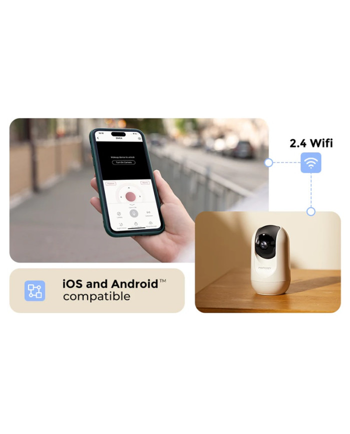 MOMCOZY SMART 5-TOLLINE VIDEOBEEBIMONITOR BM04 WIFI-FUNKTSIOONIGA