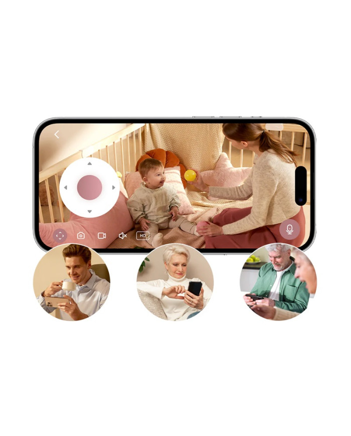 MOMCOZY SMART 5-TOLLINE VIDEOBEEBIMONITOR BM04 WIFI-FUNKTSIOONIGA