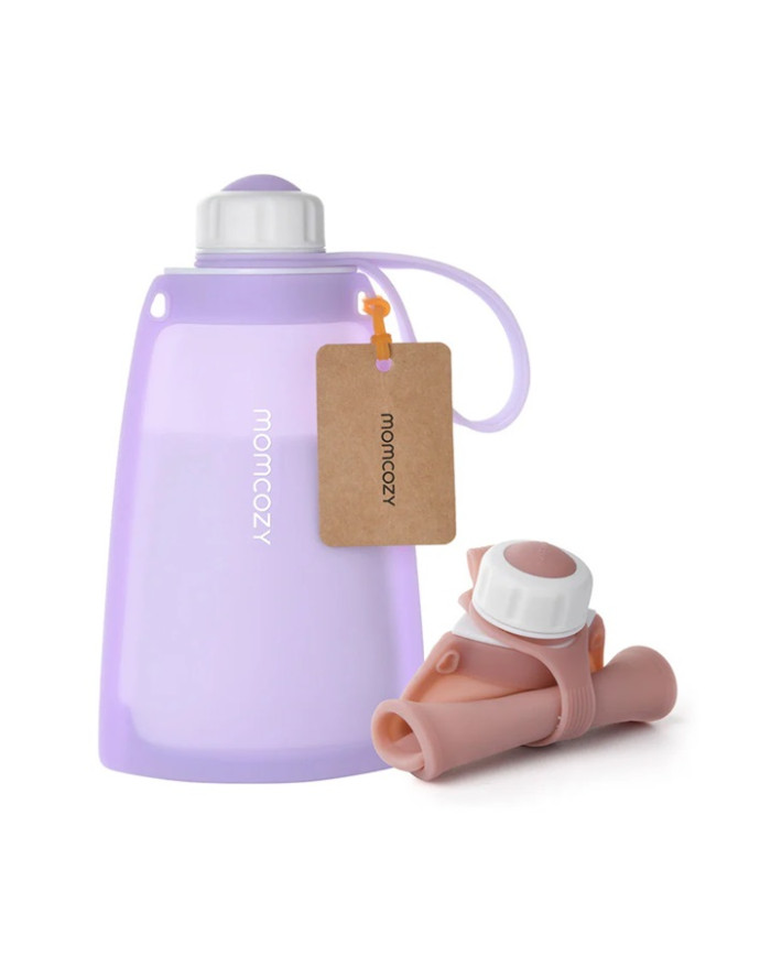MOMCOZY KORDUVKASUTATAVAD SILIKOONIST PIIMASÄILITUSKOTID, 5 TK, LILLAD