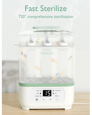 MOMCOZY 8-IN-1 ELEKTRILINE AURUGA LUTIPUDELITE STERILISAATOR IMIKUTELE