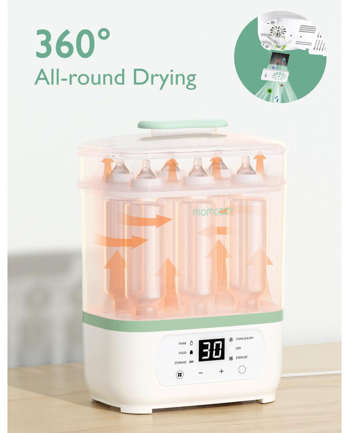 MOMCOZY 8-IN-1 ELEKTRILINE AURUGA LUTIPUDELITE STERILISAATOR IMIKUTELE