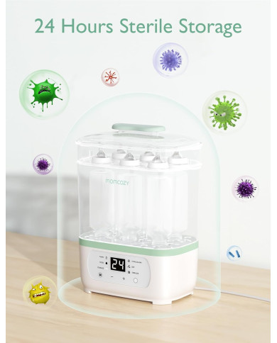 MOMCOZY 8-IN-1 ELEKTRILINE AURUGA LUTIPUDELITE STERILISAATOR IMIKUTELE