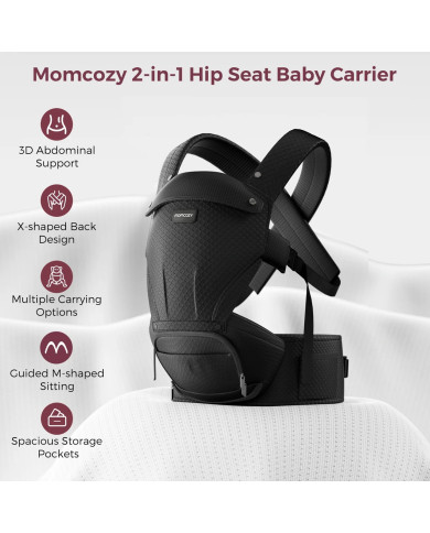 MOMCOZY BEEBIKANDMIS MOVE2FIT 2IN1 PUUSATOEGA, MUST