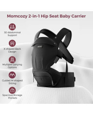 MOMCOZY BEEBIKANDMIS MOVE2FIT 2IN1 PUUSATOEGA, MUST