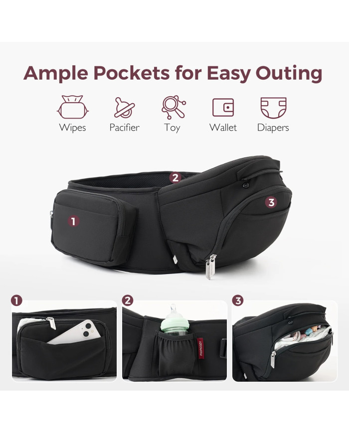 MOMCOZY BEEBIKANDMIS MOVE2FIT 2IN1 PUUSATOEGA, MUST