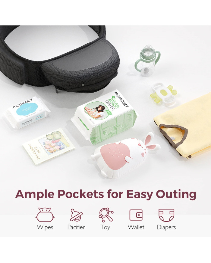 MOMCOZY BEEBIKANDMIS MOVE2FIT 2IN1 PUUSATOEGA, MUST