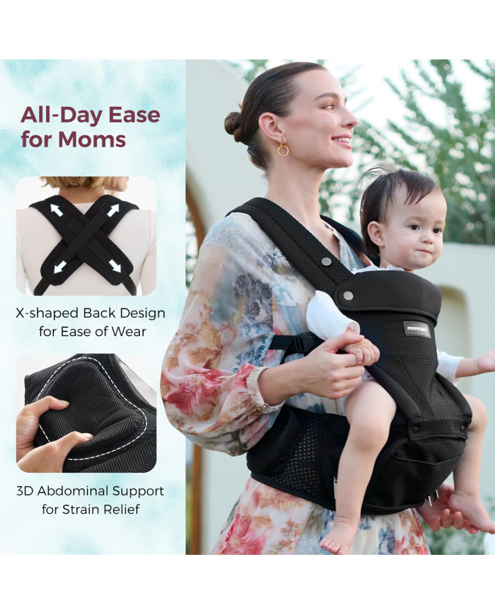 MOMCOZY BEEBIKANDMIS MOVE2FIT 2IN1 PUUSATOEGA, MUST