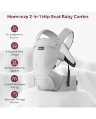 MOMCOZY BEEBIKANDJA MOVE2FIT 2IN1 PUUSASEDMEGA, VÕRGUSTIKUGA, HALL