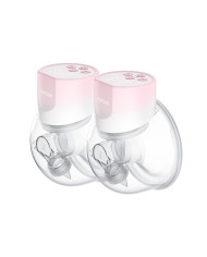 MOMCOZY Kahekordne Kaasaskantav Juhtmevaba Rinnapump S12 Pro, Roosa