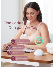 MOMCOZY Kahepoolne Juhtmevaba Rinnapump M6 - Roosa