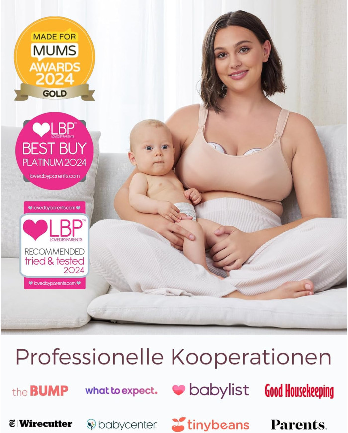 MOMCOZY Kahepoolne Juhtmevaba Rinnapump M6 - Roosa