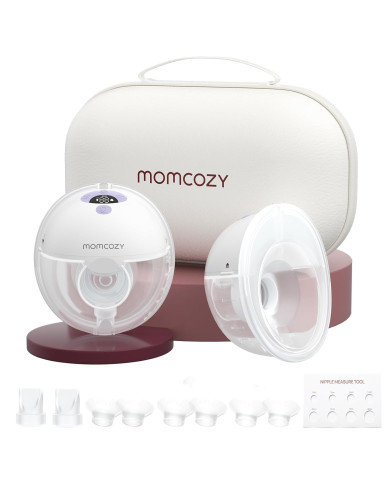 MOMCOZY juhtmevaba rinnapump M5 – lilla