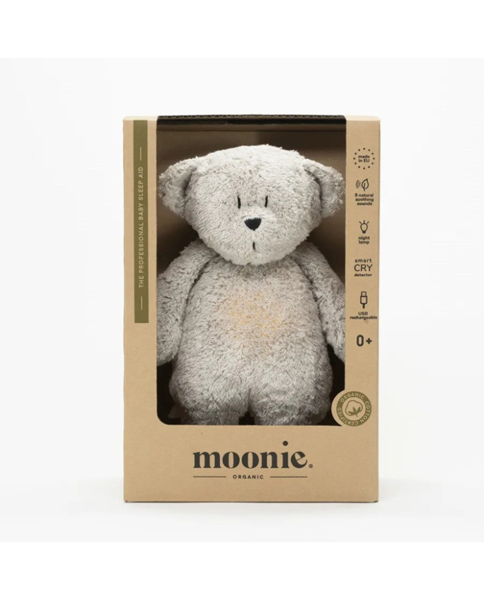 MOONIE 2.0 Uinuta­ja Karuke Grey – Beebi Rahulik Kaaslane