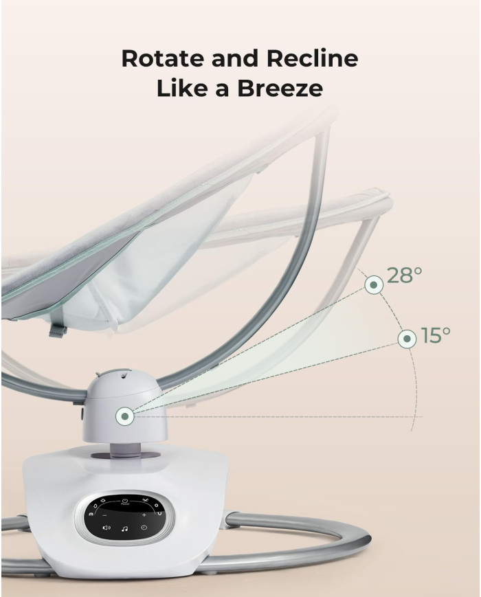 MOMCOZY Elektriline 3D-liikumisega beebikiik Cocosway