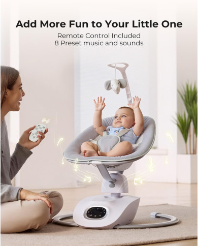 MOMCOZY Elektriline 3D-liikumisega beebikiik Cocosway