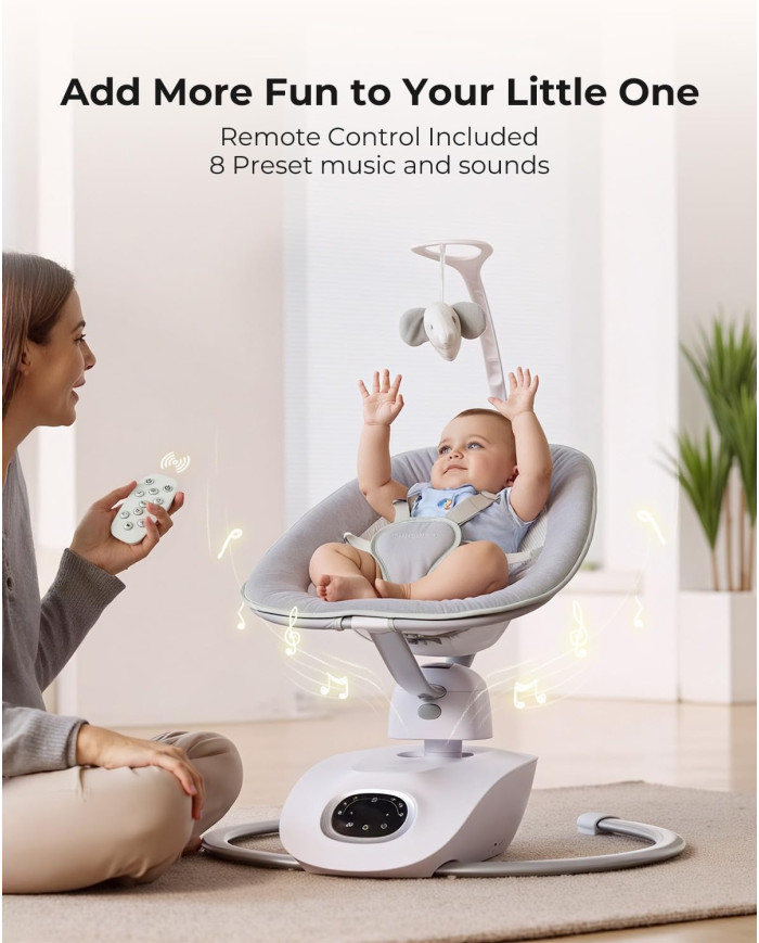 MOMCOZY Elektriline 3D-liikumisega beebikiik Cocosway