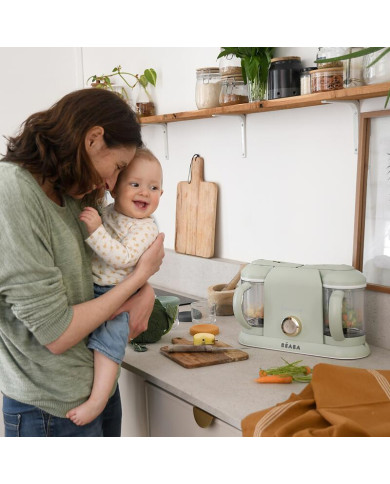 BEABA Babycook Plus 4in1 püreestaja-aurutaja Misty Green