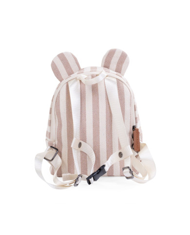 CHILDHOME Laste seljakott My First Bag – Stripes Nude/Terracotta