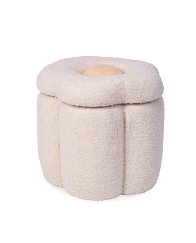 CHILDHOME Laste Puhv-Mänguasjakast - Flower Off White