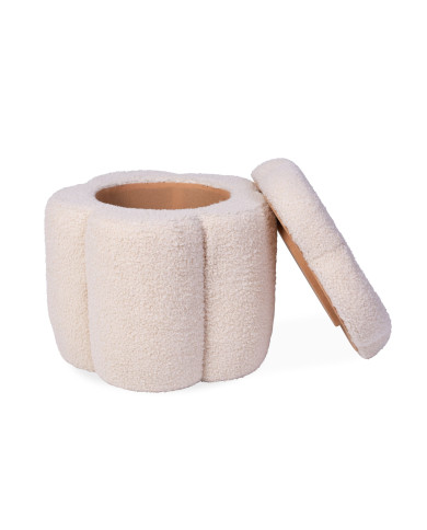 CHILDHOME Laste Puhv-Mänguasjakast - Flower Off White