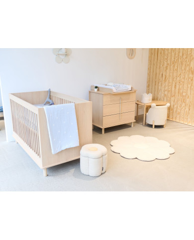 CHILDHOME Laste Puhv-Mänguasjakast - Flower Off White
