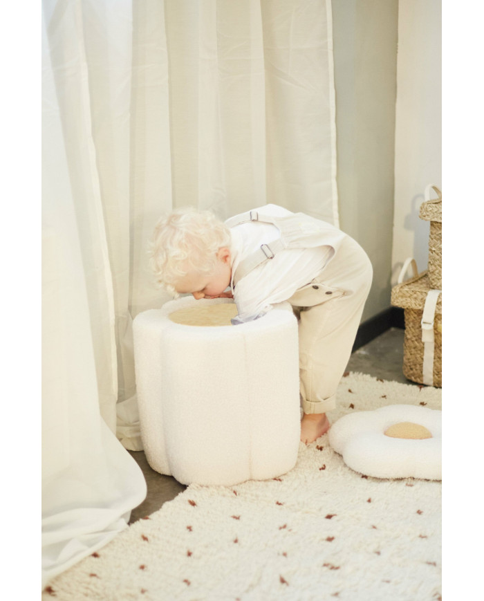 CHILDHOME Laste Puhv-Mänguasjakast - Flower Off White