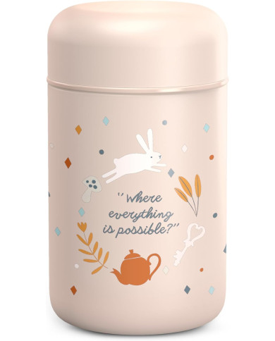 SUAVINEX Wonderlandi termotoidunõu 400 ml, roosa
