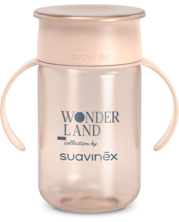 SUAVINEX 360° Lekkekindel Õppetops +12 kuud, Wonderland Pink