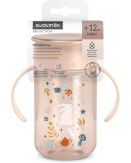 SUAVINEX 360° Lekkekindel Õppetops +12 kuud, Wonderland Pink