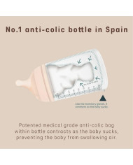 SUAVINEX ZERO ZERO Koolikutevastane lutipudel 180ml +0 kuud LIGHT